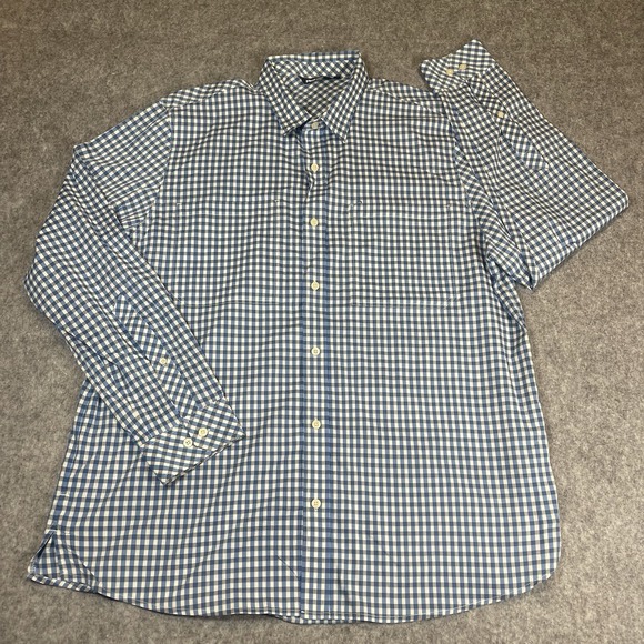 Rohan Other - Rohan Fenland Mens Shirt XLarge Blue Plaid Check Button Up Long Sleeve UPF 40+